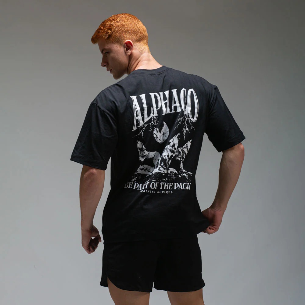 Camiseta Oversized Lupus Pack Preto